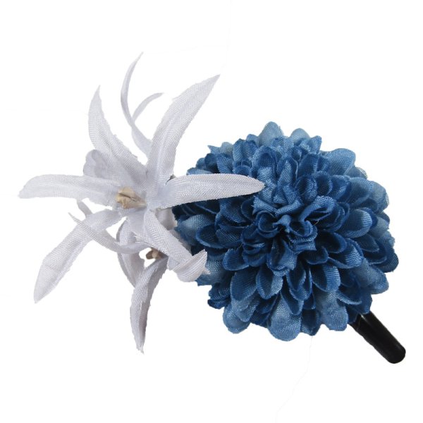 画像4: くすみカラーミニ髪飾り (4)