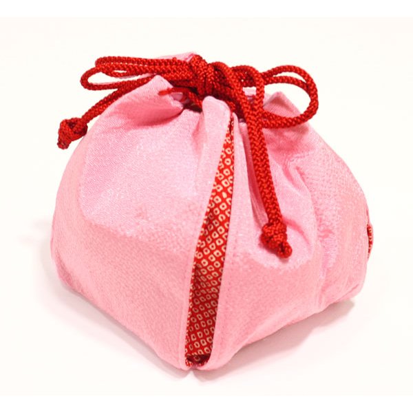 画像2: 七五三鹿の子柄巾着（大） (2)