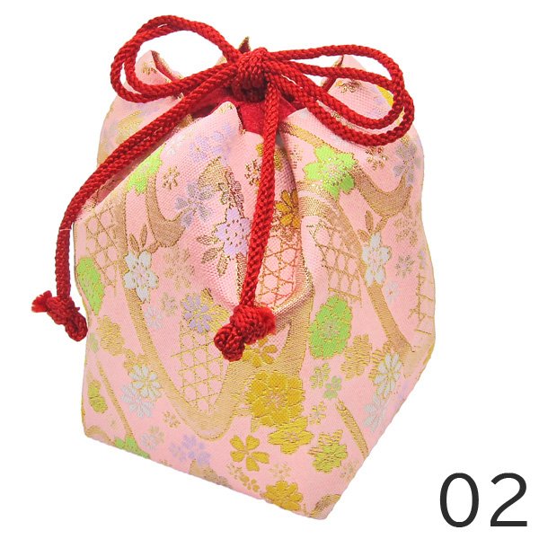 画像3: 金襴生地角底巾着 (3)