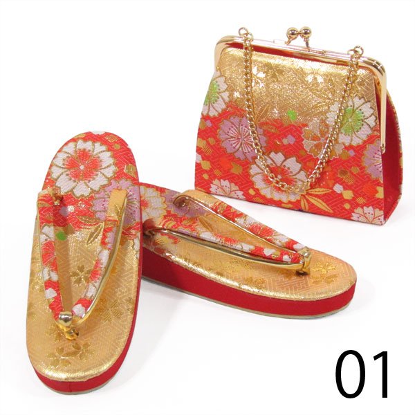 画像2: 七五三 ７歳草履バッグセット (2)