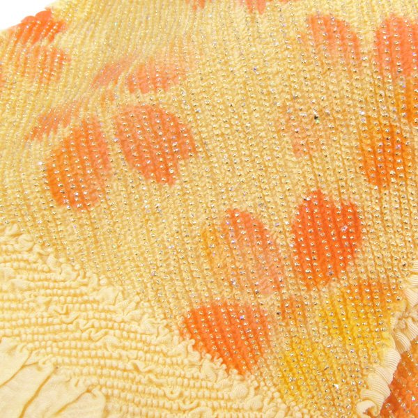 画像2: 七五三帯揚げ 薄黄 (2)