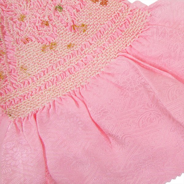 画像3: 七五三正絹絞り帯揚げ ピンク (3)