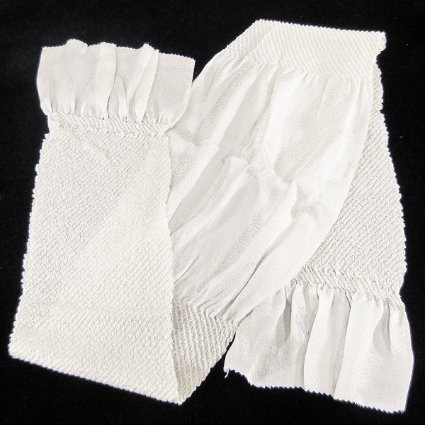 画像3: 子ども 正絹帯揚げ 白 (3)