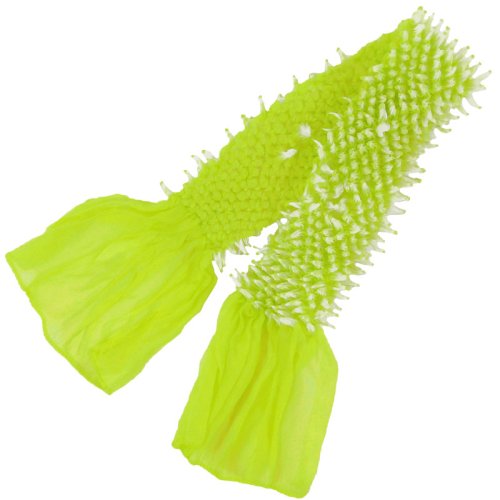 画像1: 七五三鬼絞りナイロン帯揚げ 黄緑 (1)