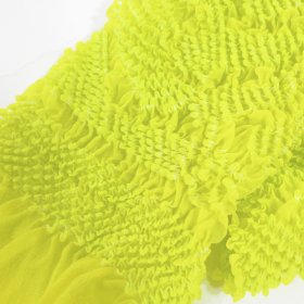 画像: 七五三絞りナイロン帯揚げ 黄色