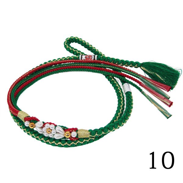 画像11: 七五三飾り付き正絹帯締め (11)