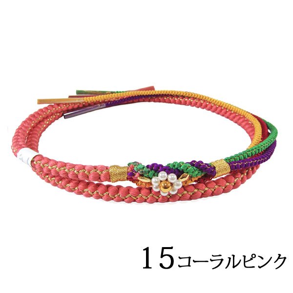 画像16: 七五三飾り付き正絹帯締め (16)