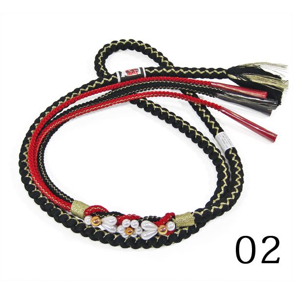 画像3: 七五三飾り付き正絹帯締め (3)