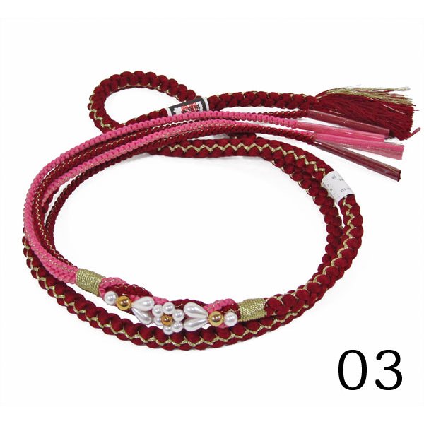 画像4: 七五三飾り付き正絹帯締め (4)