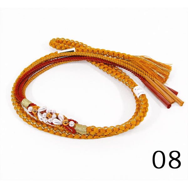 画像9: 七五三飾り付き正絹帯締め (9)