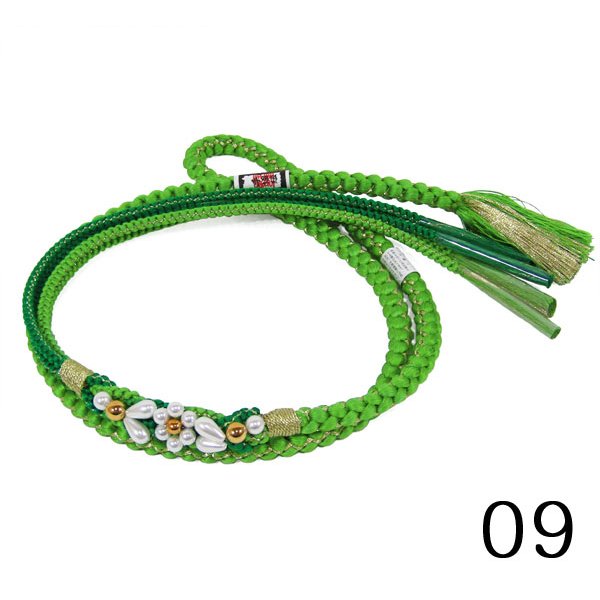 画像10: 七五三飾り付き正絹帯締め (10)