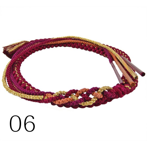 画像8: こども用 飾り付き正絹帯締め (8)