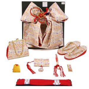 画像: 七五三 ７歳用結び帯＋箱せこセット
