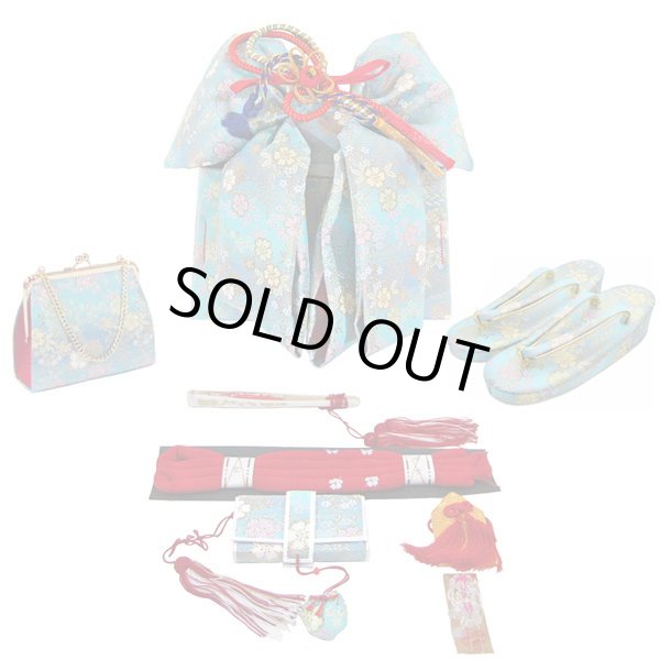 画像1: 七五三 ７歳用結び帯＋箱せこセット (1)