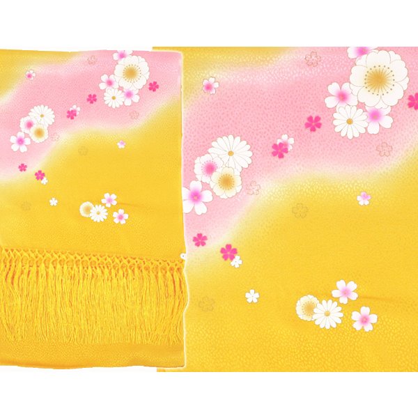 画像7: 七五三正絹金彩しごき (7)