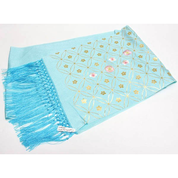 画像7: 七五三正絹金彩刺繍しごき (7)