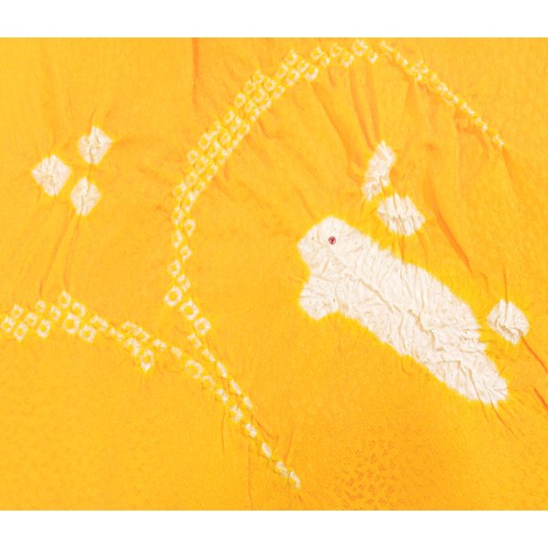 画像9: 七五三正絹絞り桜刺繍うさぎしごき (9)