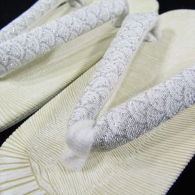 画像: 七五三男児雪駄 白 19.5cm