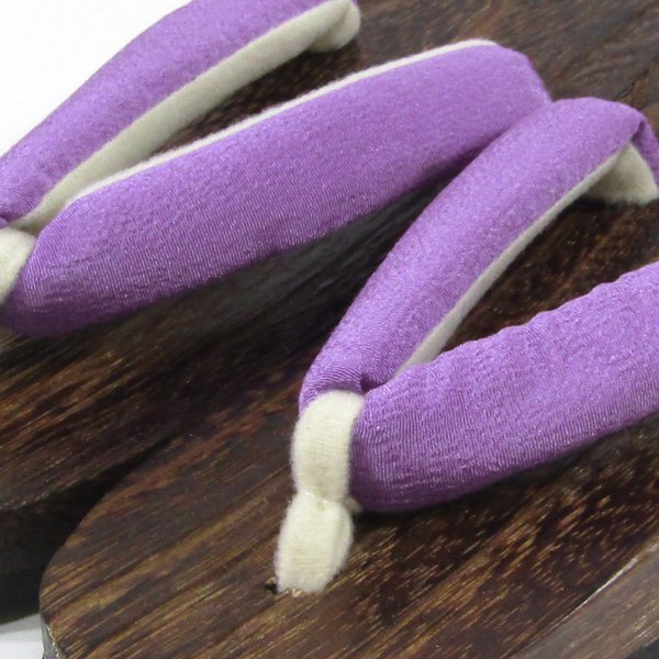 画像2: 女の子 男の子 兼用下駄21cm薄紫 (2)