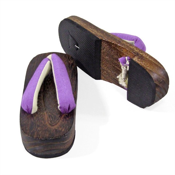 画像3: 女の子 男の子 兼用下駄21cm薄紫 (3)