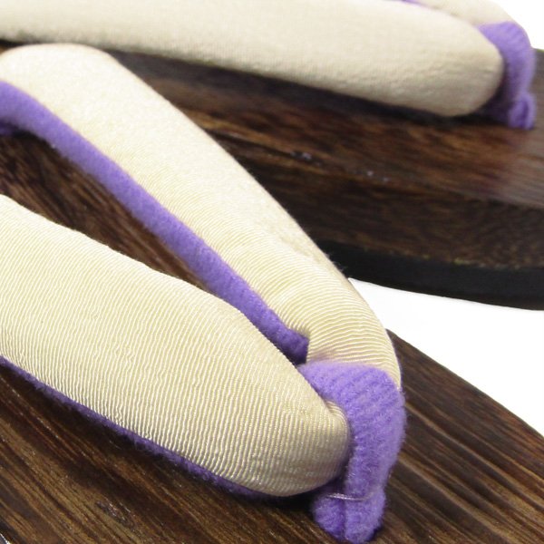 画像2: 女の子 男の子 兼用下駄21cmアイボリー (2)