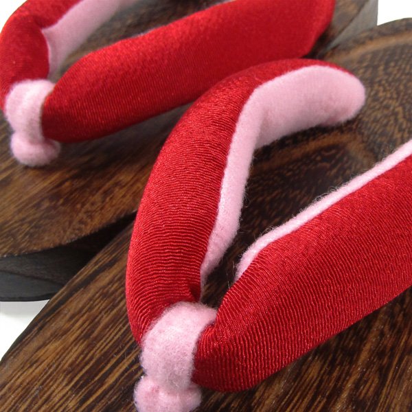 画像2: 女の子 下駄18cm赤 (2)