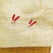 画像3: こどもカゴ付き刺繍麻巾着 (3)