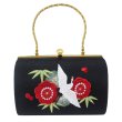 画像2: 鶴松竹梅刺繍入り和装バッグ (2)