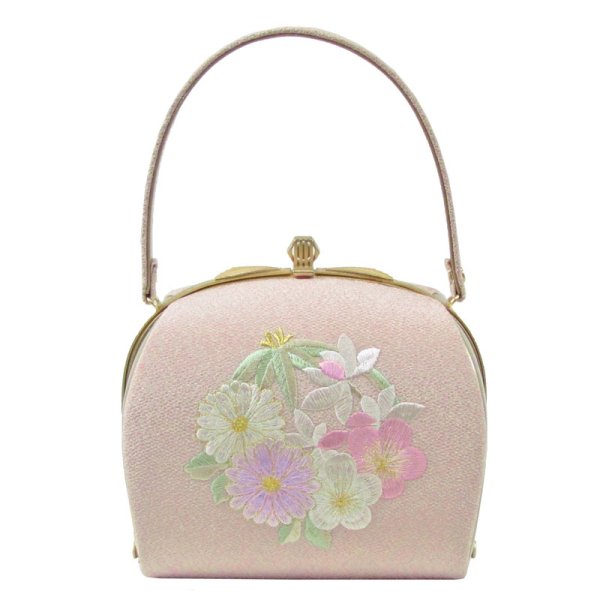 画像6: 四君子刺繍入り和装バッグ (6)
