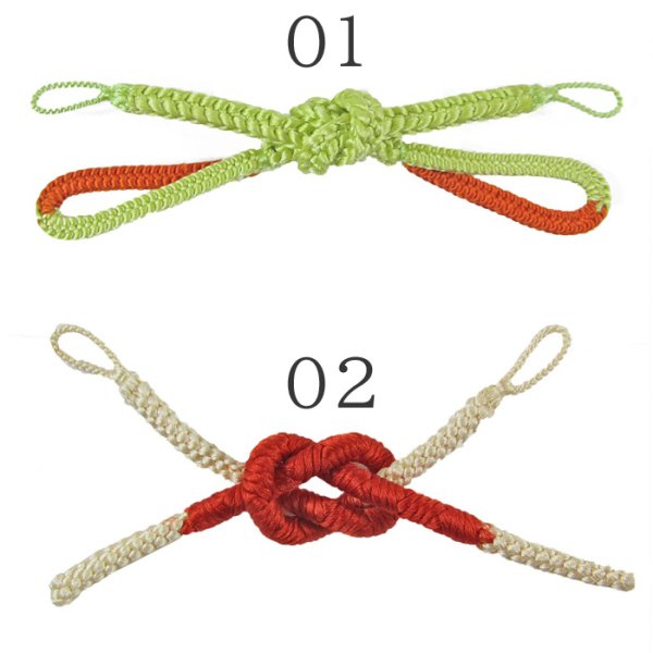 画像3: 女性用 日本製正絹組紐 羽織紐 Sカン付き (3)