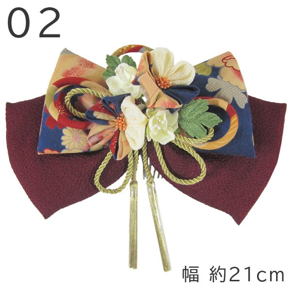 画像3: 和装リボン髪飾り 大人用 (3)