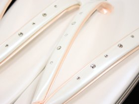 画像: 三枚芯ラインストーン草履Fサイズ 白