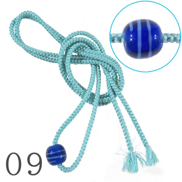 画像12: トンボ玉付き帯飾り紐 (12)