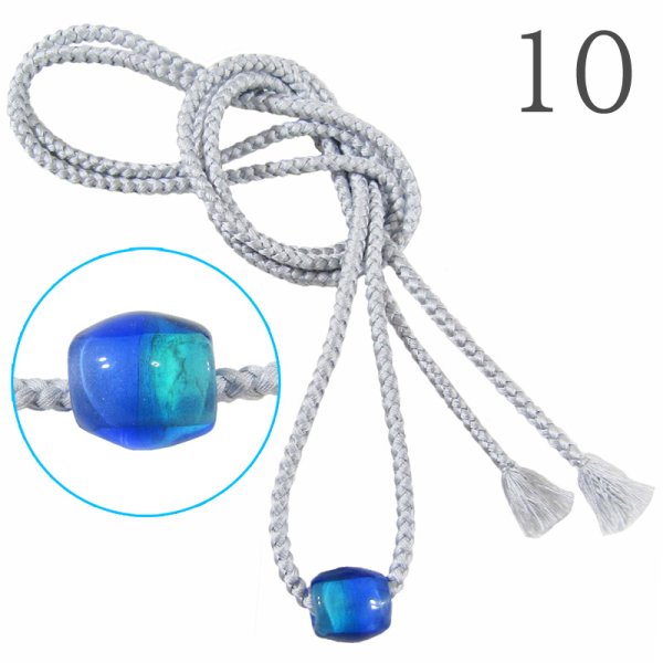 画像13: トンボ玉付き帯飾り紐 (13)