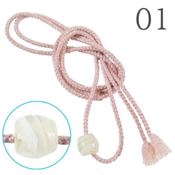 画像4: トンボ玉付き帯飾り紐 (4)