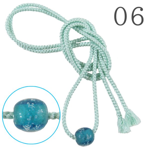 画像9: トンボ玉付き帯飾り紐 (9)