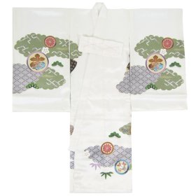 画像: 男の子お宮参り着物（兜 白）
