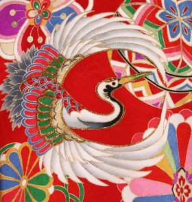 画像: 女の子お宮参り着物 赤